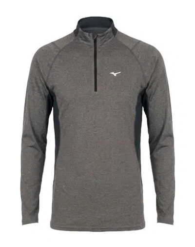Mizuno Man T-shirt Grey Size S Polyester, Wool, Polyacrylic