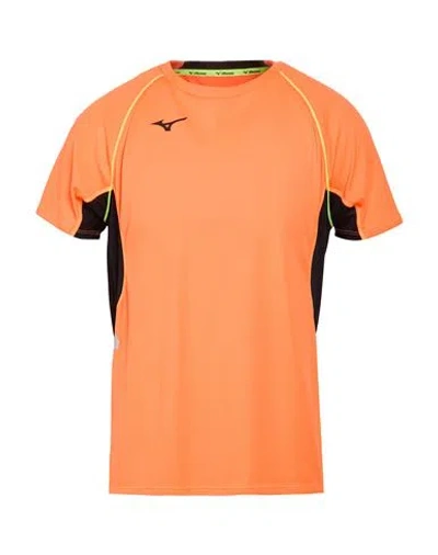 Mizuno Man T-shirt Orange Size S Polyester