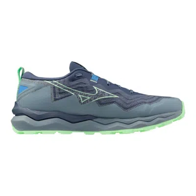 Mizuno Men's Daichi 9 Shoes In Vintage Indigo/neo Mint In Multi