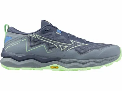 Mizuno Men's Daichi 9 Trail Running Shoe In Vintage Indigo-neo Mint In Multi