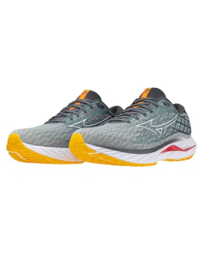 Mizuno Men's Inspire 20 Shoes In Abyss-white In Gray