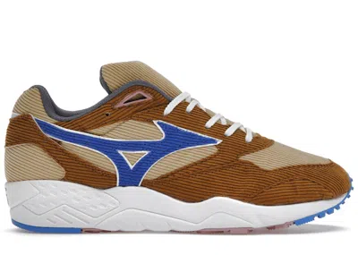 Pre-owned Mizuno Men's  Contender Kazoku Shinzo Paris Sneakers In Brown/beige/blue