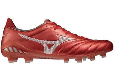 Pre-owned Mizuno Men's  Morelia Neo 3 Japan Passion Red Pack Sneakers In High Risk Red/white In Multi