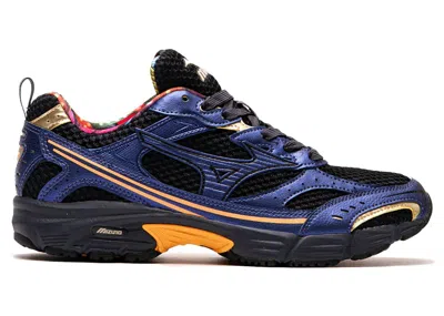 Pre-owned Mizuno Men's  Mxr Osaka Pack Sneakers In Black/cadmium Orange