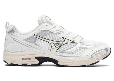 Pre-owned Mizuno Men's  Mxr Retro Snow White Sneakers In  Snow White/pristine/silver