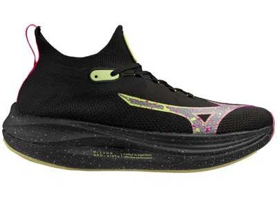 Pre-owned Mizuno Men's  Neo Vista Sneakers In Black/silver/pink Tetra
