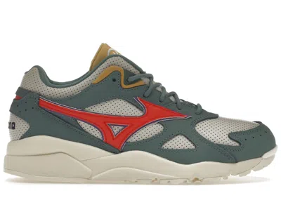 Pre-owned Mizuno Men's  Sky Medal Patta Sneakers In Ivory/red/green