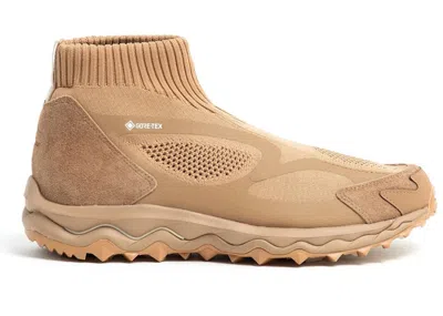 Pre-owned Mizuno Men's  Wave Mujin Tl Mid Goretex Nonnative Sneakers In Cognac