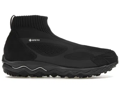 Pre-owned Mizuno Men's  Wave Mujin Tl Mid Goretex Nonnative Triple Sneakers In Black