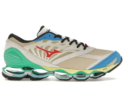 Pre-owned Mizuno Men's  Wave Prophecy Long Sleeve Hiroshi Nagai Sneakers In Tan/beige