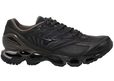 Pre-owned Mizuno Men's  Wave Prophecy Long Sleeve Vainl Archive Street Knowledge Sneakers In Black