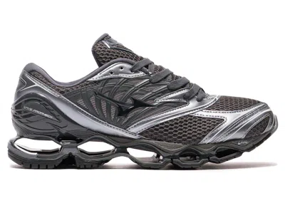 Pre-owned Mizuno Men's  Wave Prophecy Long Sleeve Y2k Pack Sand Sneakers In Black Sand/metallic Grey