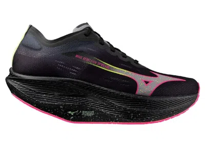 Pre-owned Mizuno Men's  Wave Rebellion Pro 2 Sneakers In Black/silver/pink Tetra In Multi