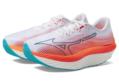 Pre-owned Mizuno Men's  Wave Rebellion Pro Sneakers In White/silver In Multi