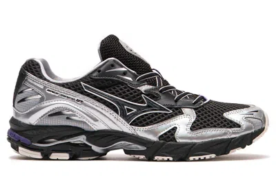 Pre-owned Mizuno Men's  Wave Rider 10 Millennium Pack Sneakers Insand In Black/black Sand/purple Haze