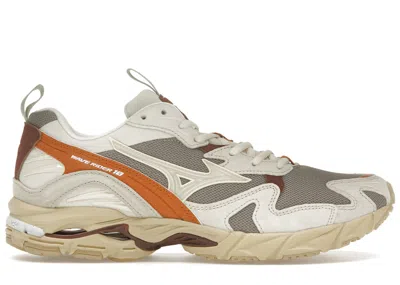 Pre-owned Mizuno Men's  Wave Rider 10 Sand Sneakers In Vintage Khaki/summer Sand/pumpkin Spice