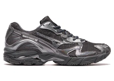 Pre-owned Mizuno Men's  Wave Rider 10 Sneakers In Black Sand/metallic Gray