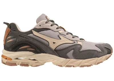 Pre-owned Mizuno Men's  Wave Rider 10 Sneakers In Opal Grey/pumpkin Spice In Multi