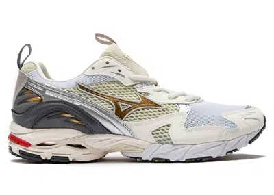 Pre-owned Mizuno Men's  Wave Rider 10 Sneakers In White/silver Cloud/sunstruck