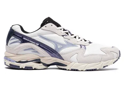 Pre-owned Mizuno Men's  Wave Rider 10 Yokai Snow White Sneakers In  Snow White/aleutian/cadet