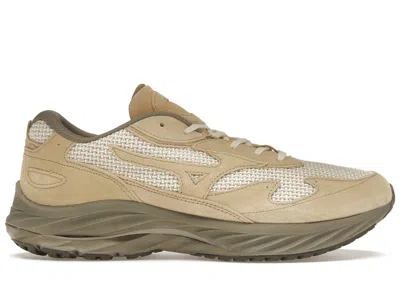Pre-owned Mizuno Men's  Wave Rider B Beams Bespoke Sneakers In Beige/brown