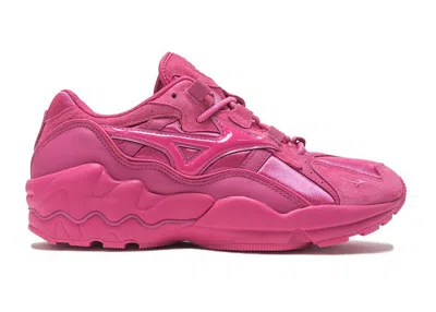 Pre-owned Mizuno Men's  Wave Rider Bait Deadpool Sneakers In Pink
