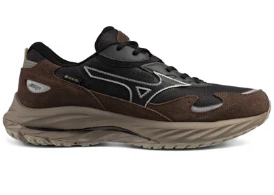 Pre-owned Mizuno Men's  Wave Rider Beta Goretex Sand Sneakers In Black Sand/chicory Coffee