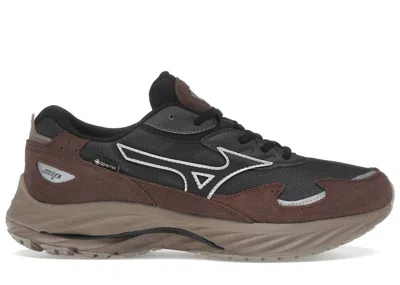 Pre-owned Mizuno Men's  Wave Rider Beta Goretex Sand Sneakers In Black Sand/chicory Coffee