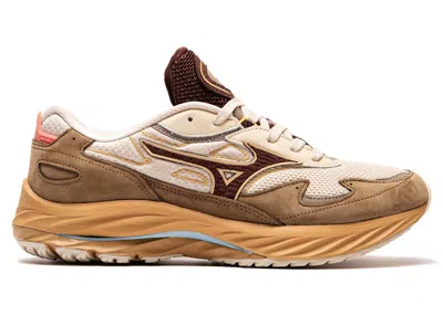 Pre-owned Mizuno Men's  Wave Rider Beta Premium Sneakers In Vintage Khaki/chicory Coffe/lantana