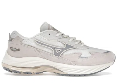 Pre-owned Mizuno Men's  Wave Rider Beta Sneakers In White Sand/ultimate Grey