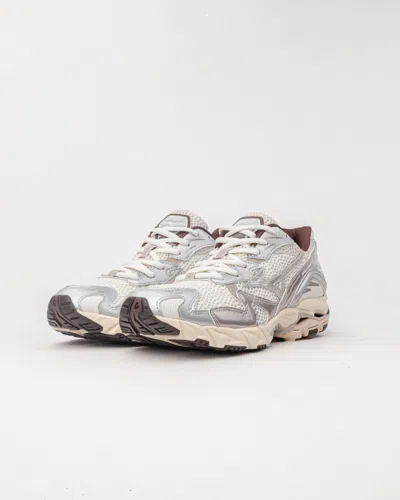 Mizuno Men's Sneakers  D1ga2431 03 - Wave Rider 10 Snow Whi/silver Cloud/chicory In Multi