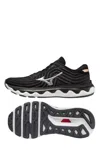 Mizuno Men's Wave Horizon 6 Running Shoes In Black/silver In Multi