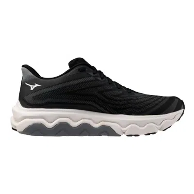 Mizuno Men's Wave Horizon 8 Wide 2e Running Shoe In Black-white