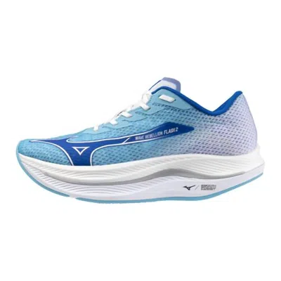 Mizuno Men's Wave Rebellion Flash 2 Running Shoe In River Blue/mugen Blue (rbun) In Multi