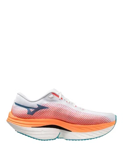 Mizuno Men's Wave Rebellion Pro Racing Running Shoes In White Silver In Multi