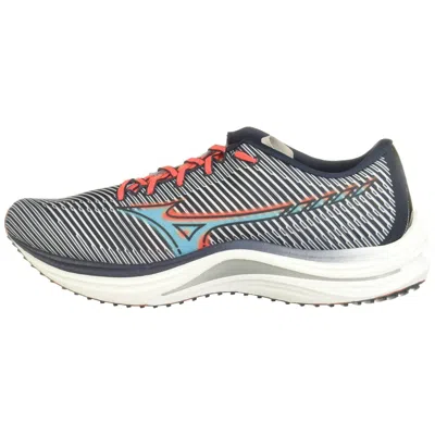 Mizuno Men's Wave Rebellion Shoes In Black/white/blue/red In Multi