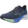 Mizuno Men's Wave Rider Twenty Eight Shoes In Vintage Indigo Neo Mint In Multi