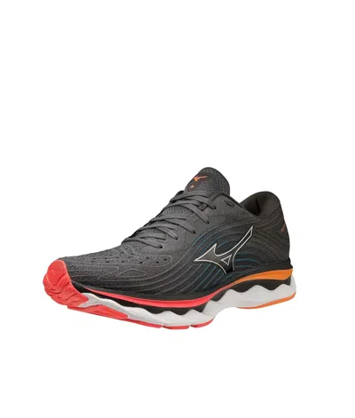 Mizuno Wave Sky 6 Running Sneaker In Iron Gate-nimbus Cloud
