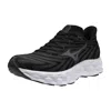 Mizuno Men's Wave Sky 8 Shoes In Black-metallic Grey In Black