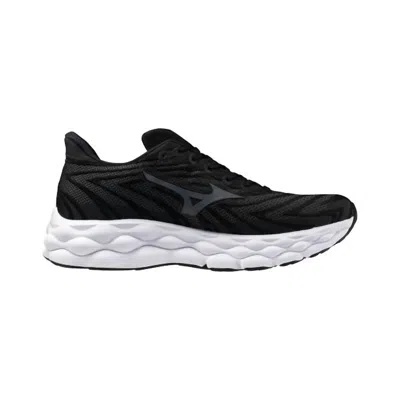MIZUNO MEN'S WAVE SKY EIGHT SNEAKER IN BLACK METALLIC GREY