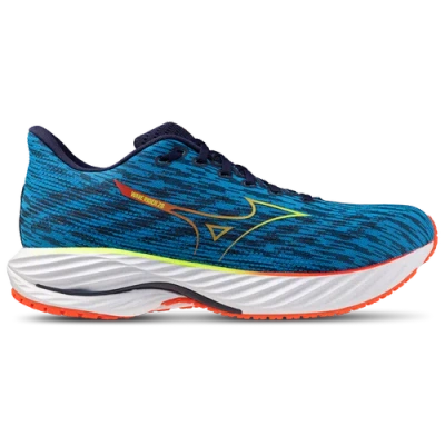 Mizuno Mens  Wave Rider 28 In Green Gecko/blue Pace