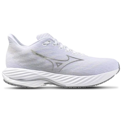 Mizuno Mens  Wave Rider 28 In White/ultimate Grey