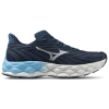 Mizuno Mens  Wave Sky 8 In Blue Wing/teal Silver