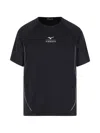 Mizuno Mesh Panel Piping T-shirt In Black