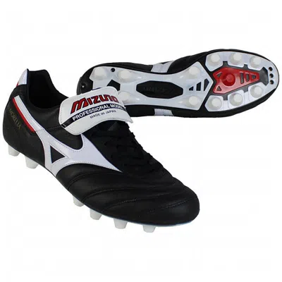 Pre-owned Mizuno Morelia 2 Football Soccer Spike Shoes Black Kangaroo Leather P1ga200001