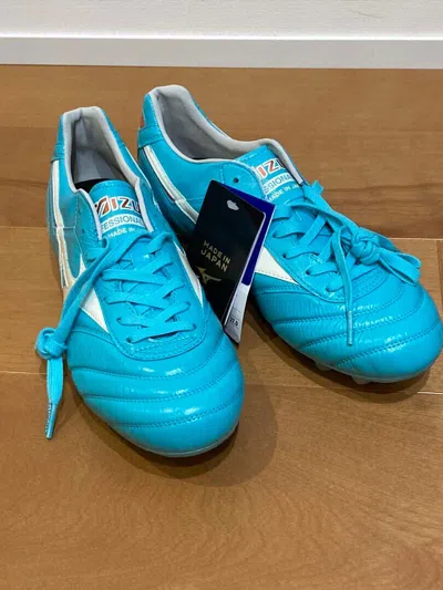 Pre-owned Mizuno Morelia 2 Japan Azure Blue Soccer Shoes P1ga230125 Limited Model Us9