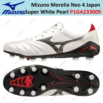 Pre-owned Mizuno Morelia Neo 4 Japan Super White Pearl P1ga233009 Us Men's 4-14