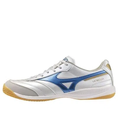 Mizuno Morelia Sala Pro In 'pearl White Blue'