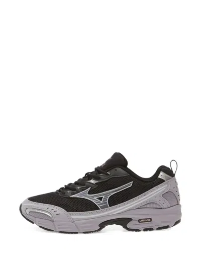 Mizuno Mxr Glitch Panelled Mesh Sneakers In Black