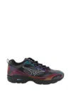 Mizuno Mesh And Iridescent Sneaker In Black